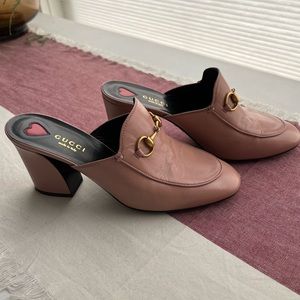 Gucci Horsebit Malaga Princetown Mules/Slides
